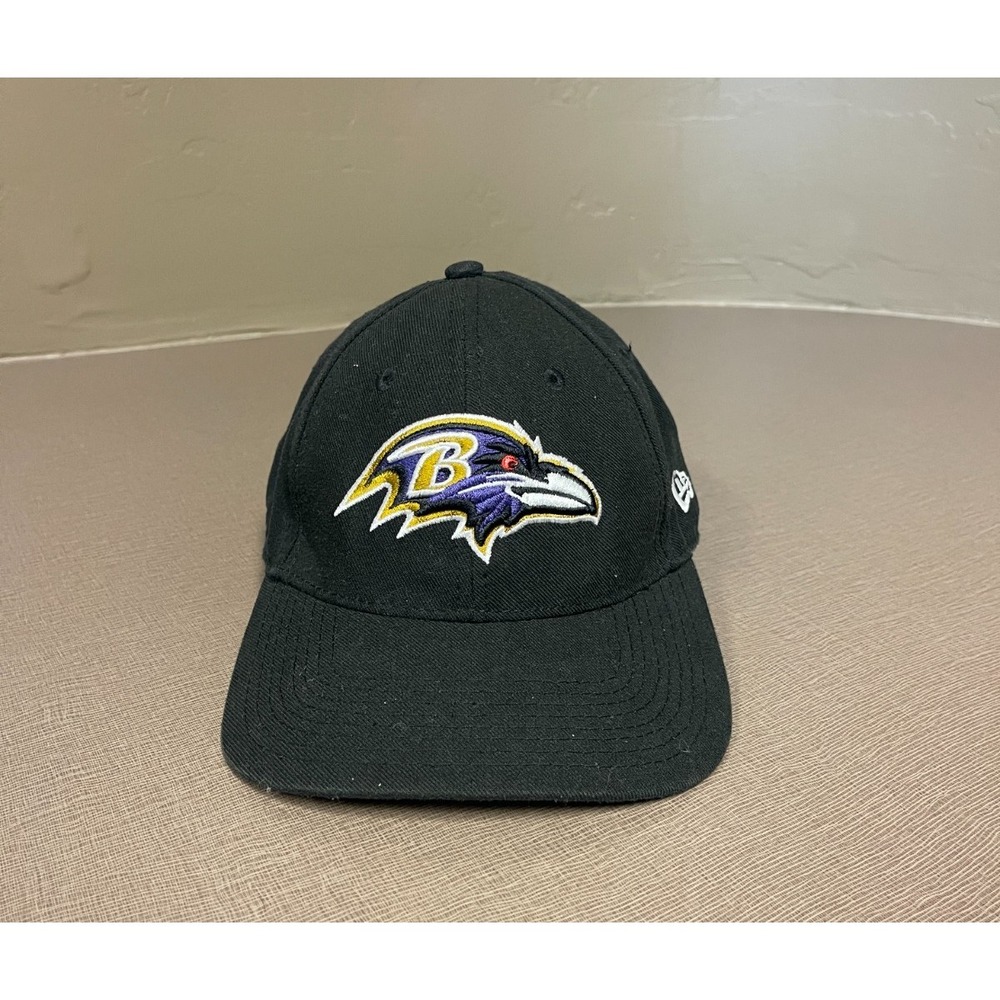 Baltimore Ravens Hat Cap Black Strapback New Era 9FORTY Adjustable NFL Football